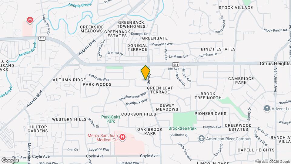 6025 Dewey Dr Map and Location Details