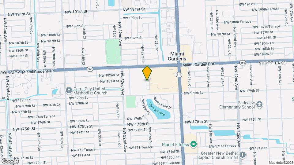 2820 NW 182nd St Mapa y Detalles de la Ubicación