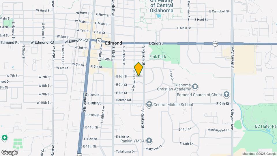 408 E 6th St Map and Location Details