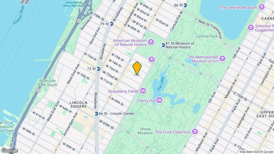 18 W 74th St Mapa y Detalles de la Ubicación