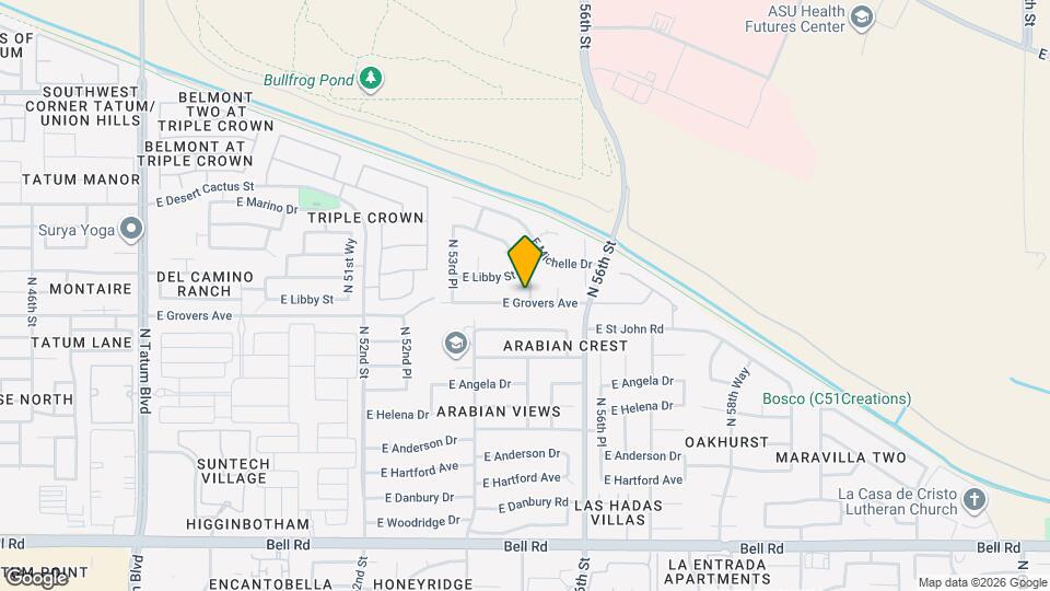 5444 E Grovers Ave Map and Location Details