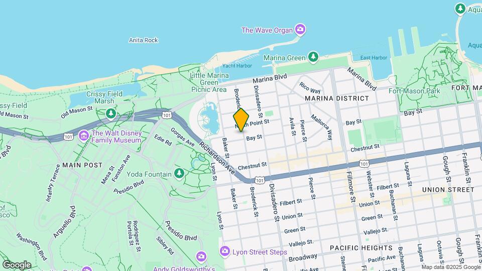 3427 Broderick St Mapa y Detalles de la Ubicación