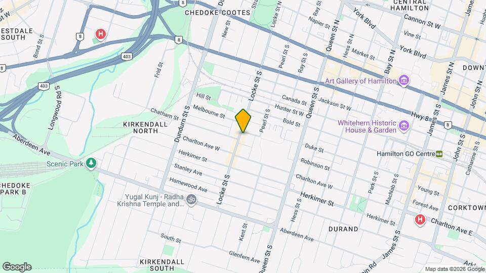 215 Locke St S Map and Location Details