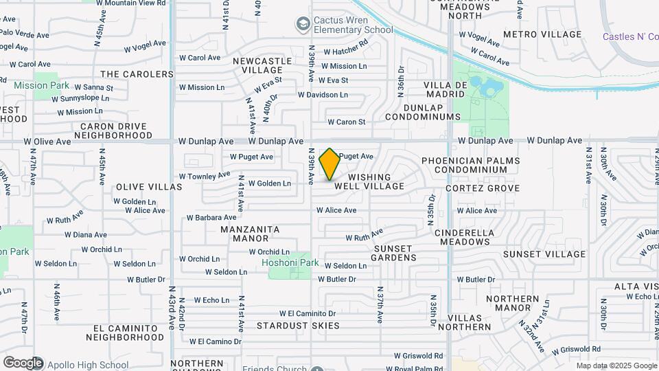 3819 W Golden Ln Map and Location Details