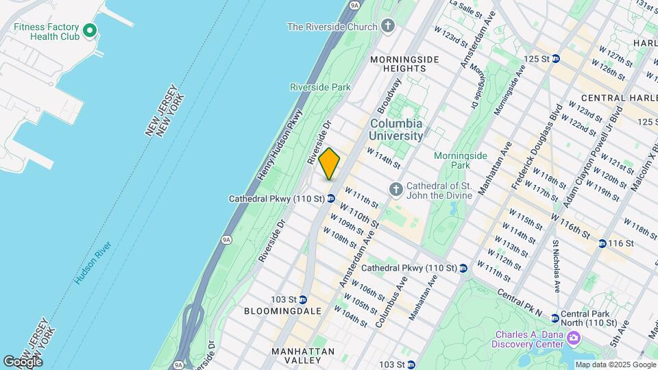 600 W 111th St, Unit 2B Map and Location Details