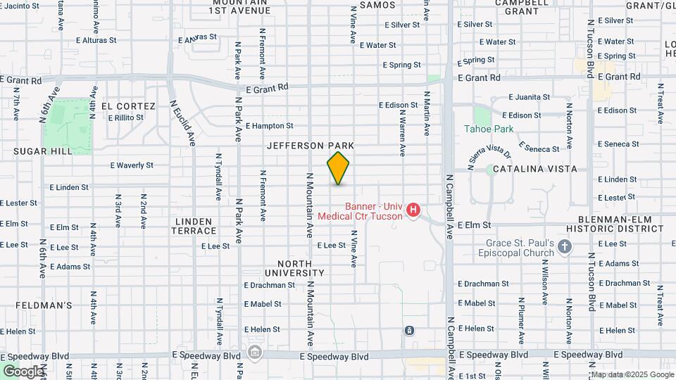 1416 E Linden St Map and Location Details