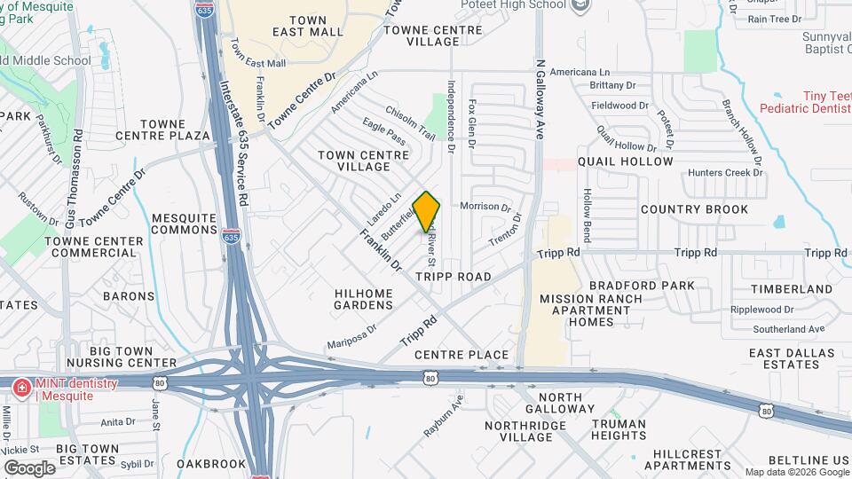 2445 Red River St Map and Location Details