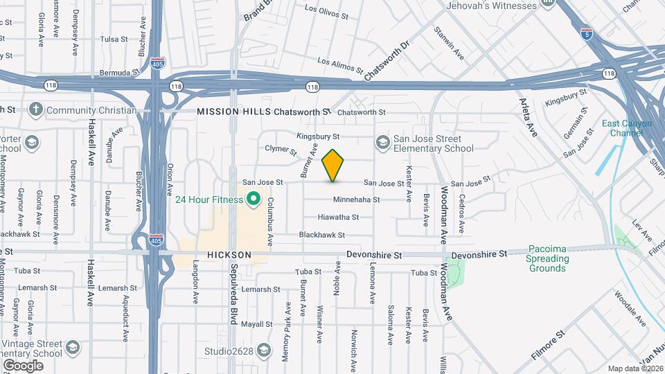 15106 San Jose St Map and Location Details