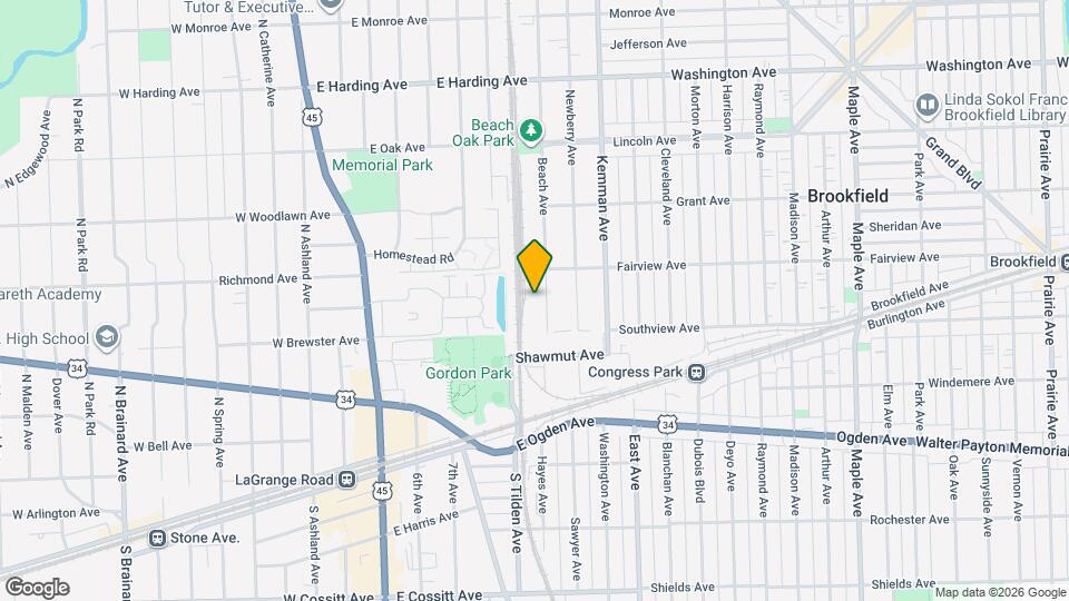 320 Beach Ave, Unit First floor 2 bed, 1 bath Map and Location Details