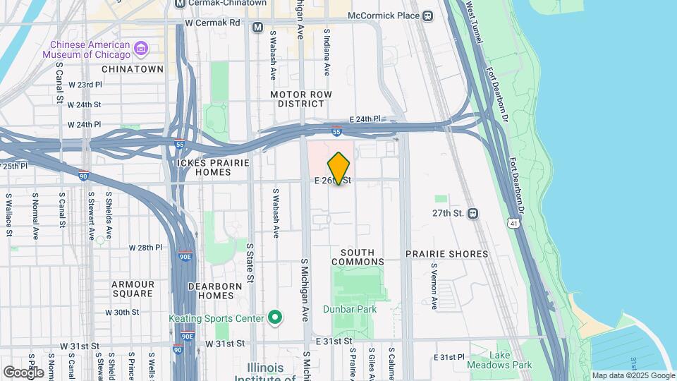 2605 S Indiana Ave, Unit 1005 Map and Location Details