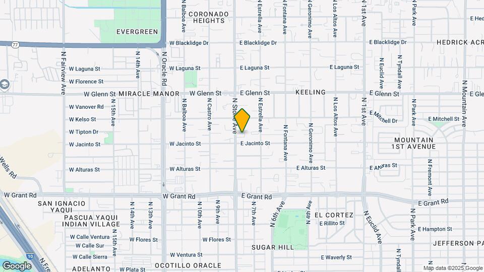 2620 N Stone Ave Mapa y Detalles de la Ubicación