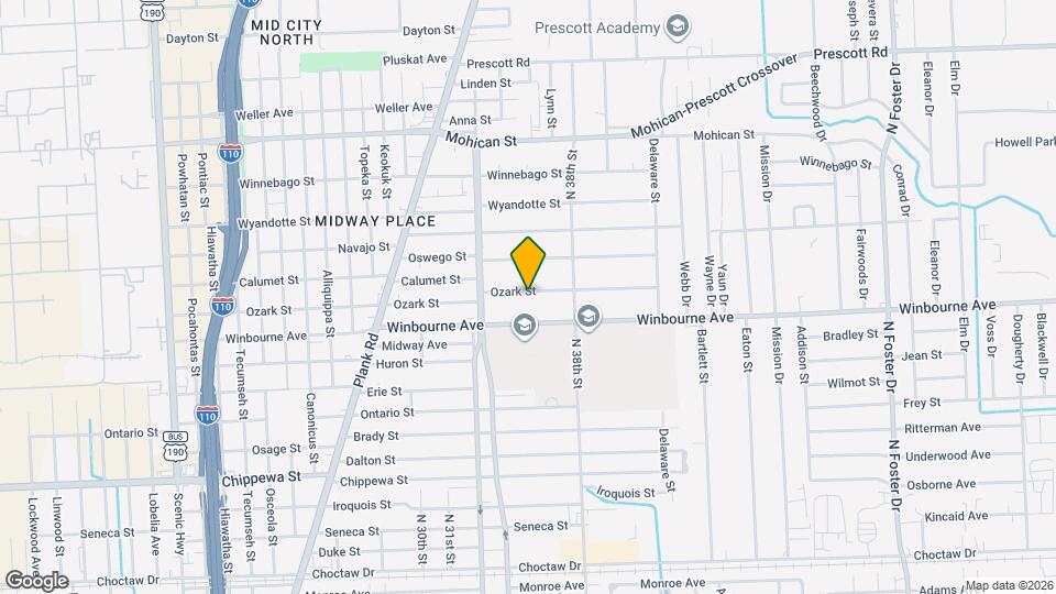 3486 Ozark St Map and Location Details