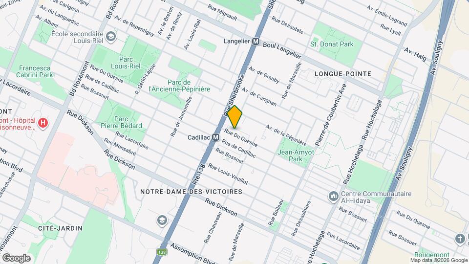 3295 Du Quesne Rue Map and Location Details
