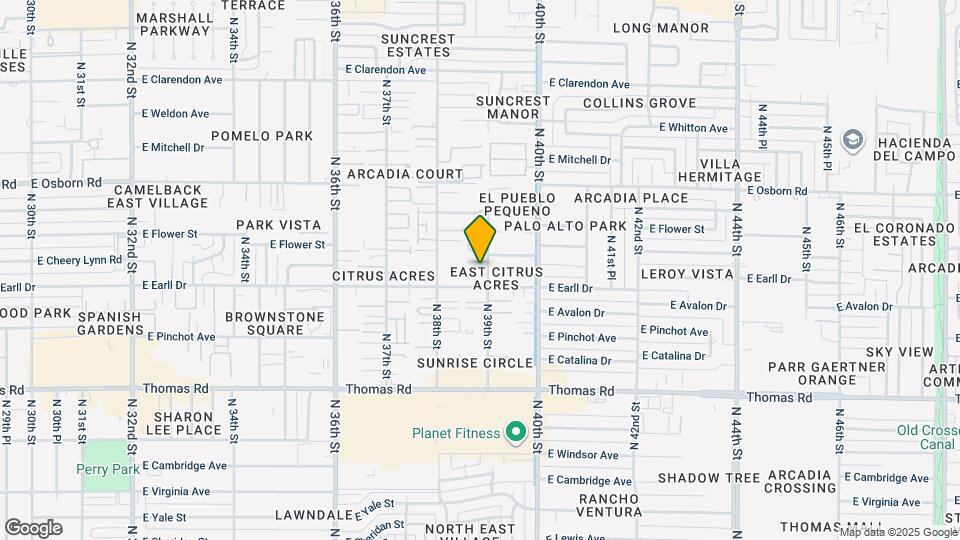 3116 N 39TH St Map and Location Details