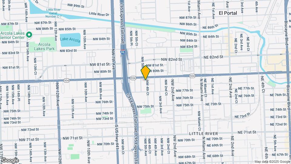 7820 NW 4th Ct Map and Location Details