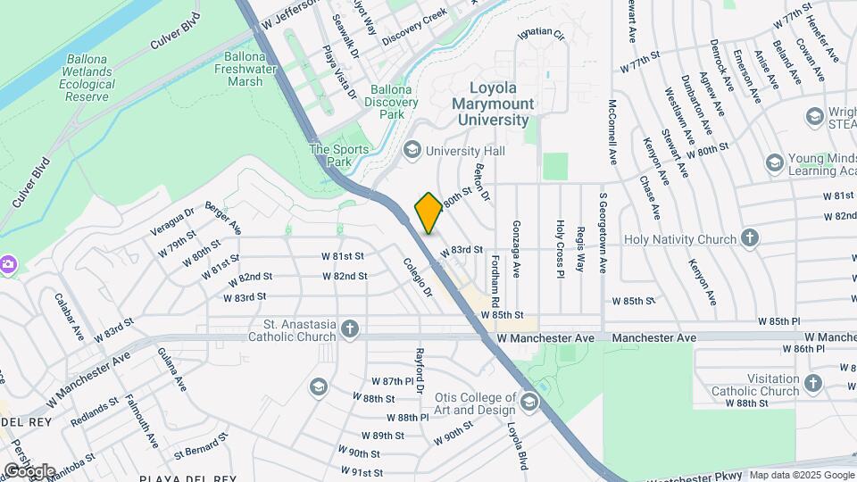 8106 Lincoln Blvd Map and Location Details