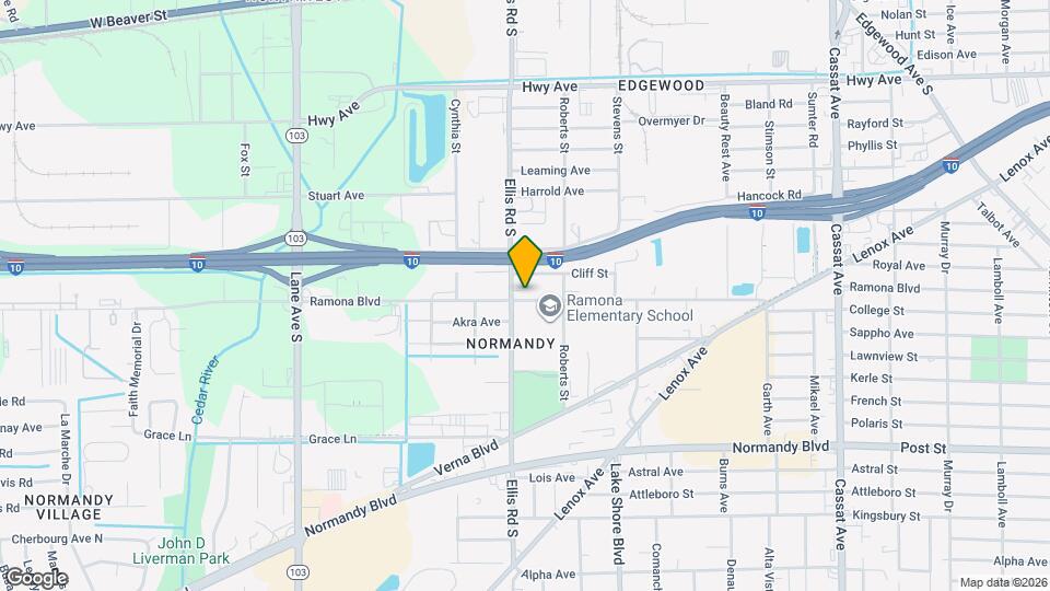 5557 Ramona Blvd Map and Location Details