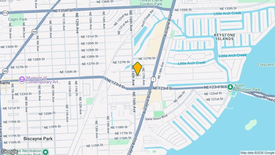 1625 NE 124th St Mapa y Detalles de la Ubicación