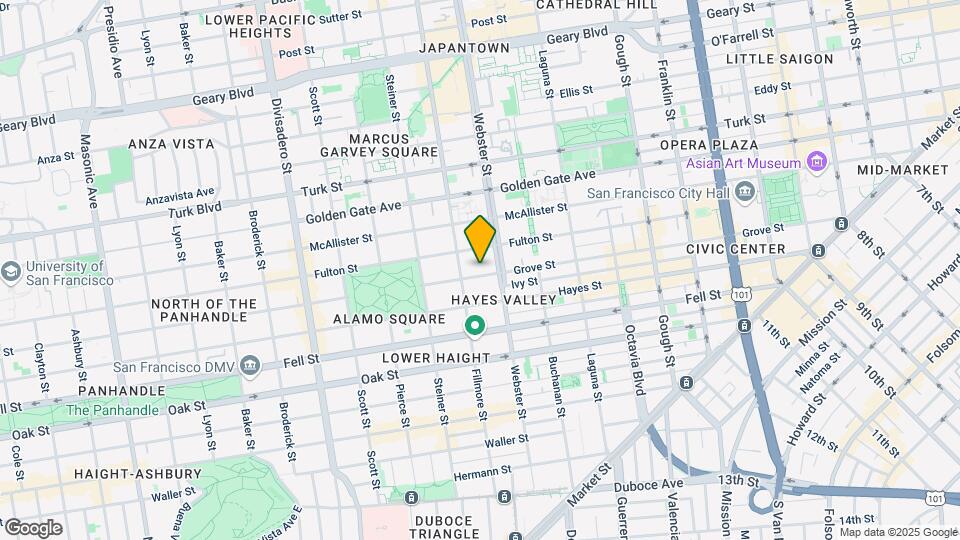 822 Grove St Map and Location Details