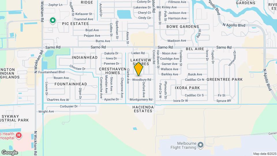 2198 Woodbury Rd Map and Location Details