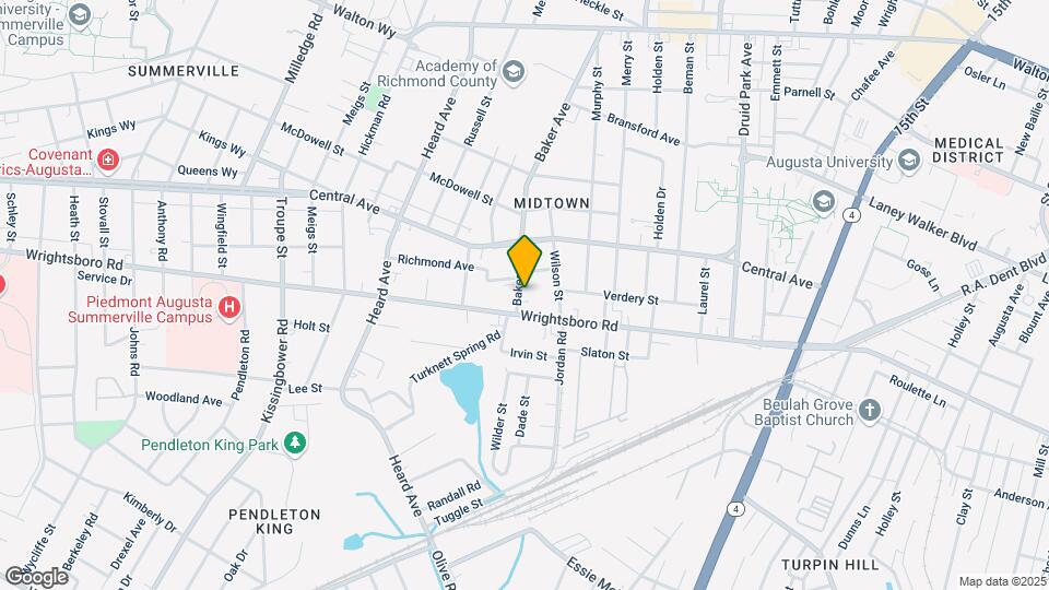 1328 Baker Ave Mapa y Detalles de la Ubicación
