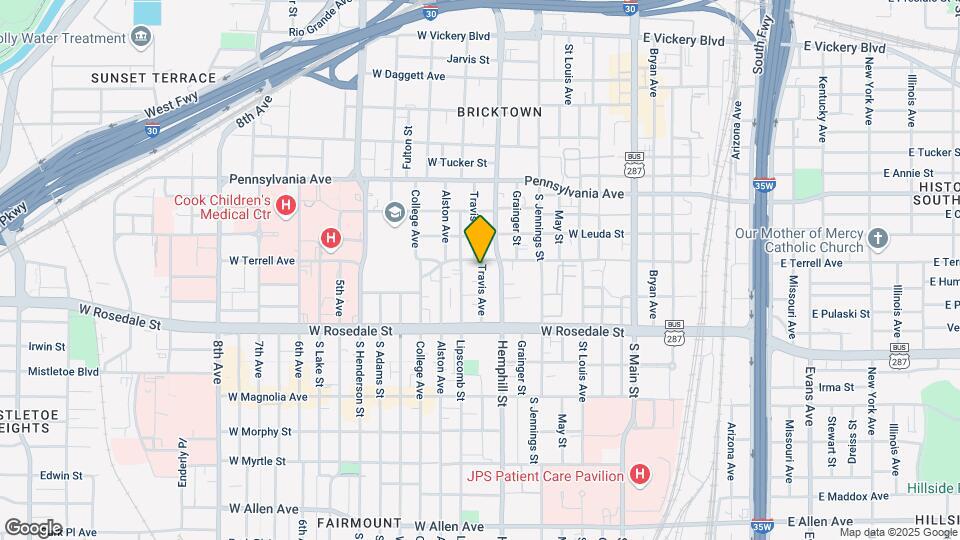928 Travis Ave Mapa y Detalles de la Ubicación