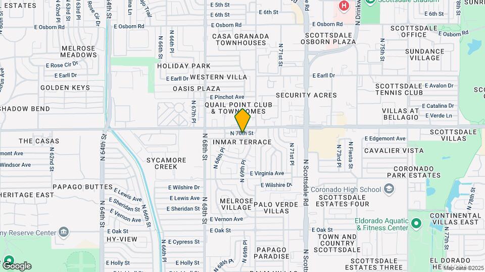 6908 E Edgemont Ave Map and Location Details