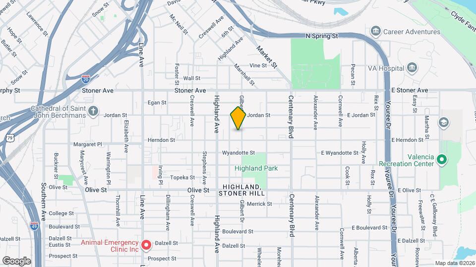 1544 Gilbert Dr Map and Location Details