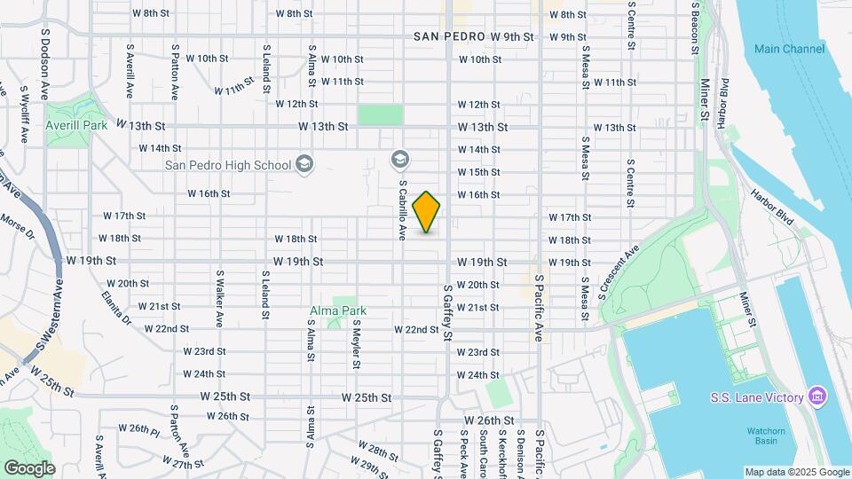 754 West 18th Street Map and Location Details