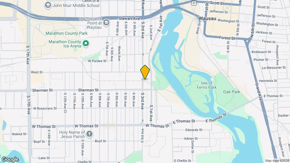 823 S 3rd Ave Map and Location Details