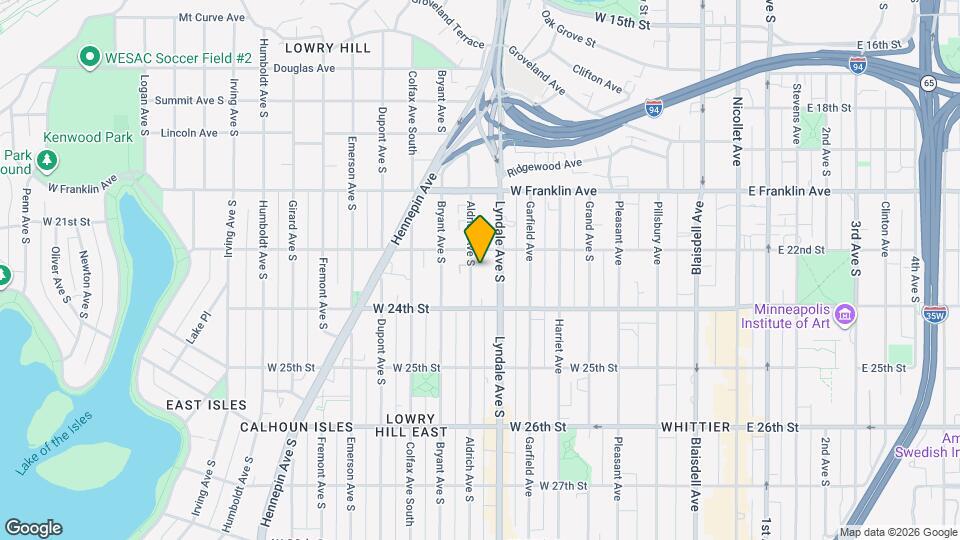 2213 Aldrich Avenue South Map and Location Details