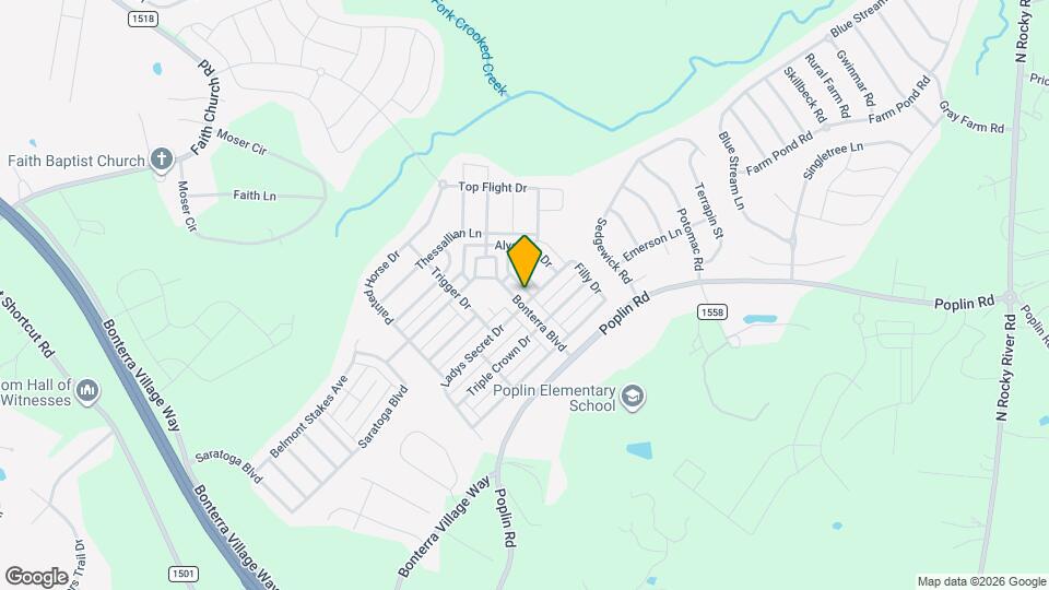 2304 Bonterra Blvd Mapa y Detalles de la Ubicación