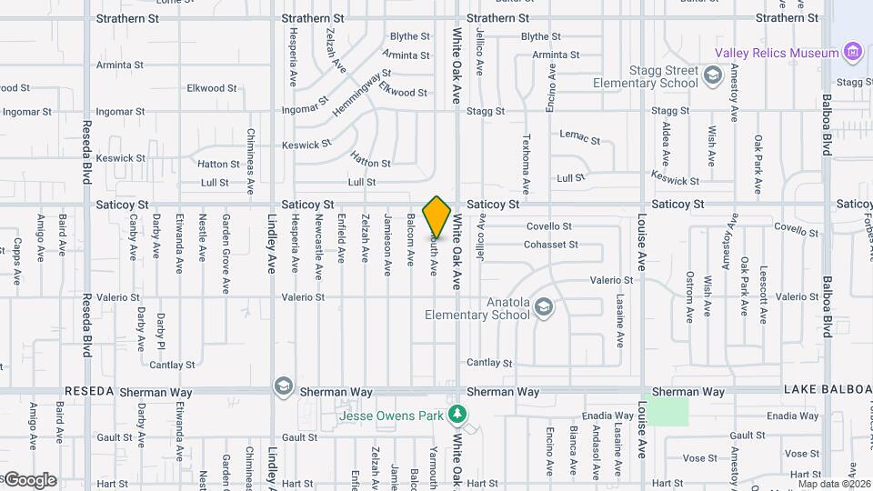 7500 Yarmouth Ave Map and Location Details