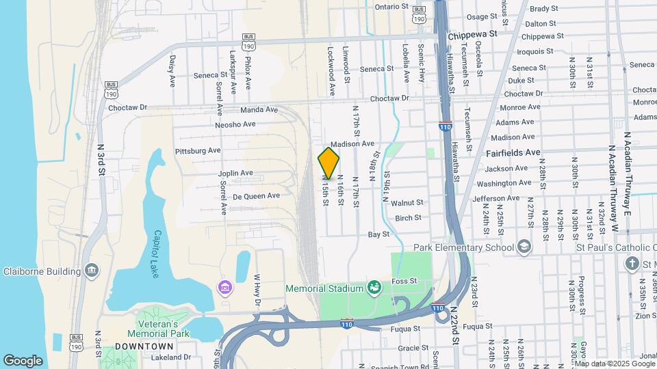 1912 N 15th St Map and Location Details