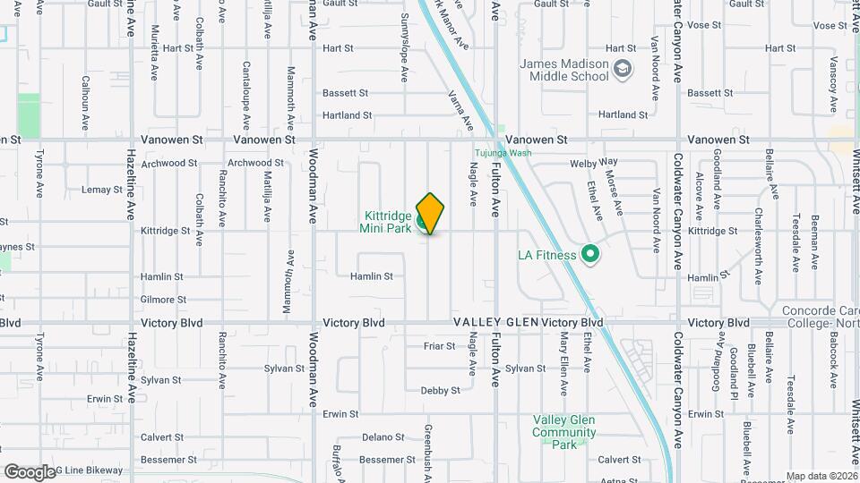 6554 Greenbush Ave Map and Location Details