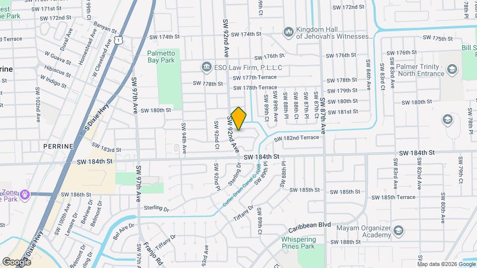 9145 SW 182nd St Map and Location Details