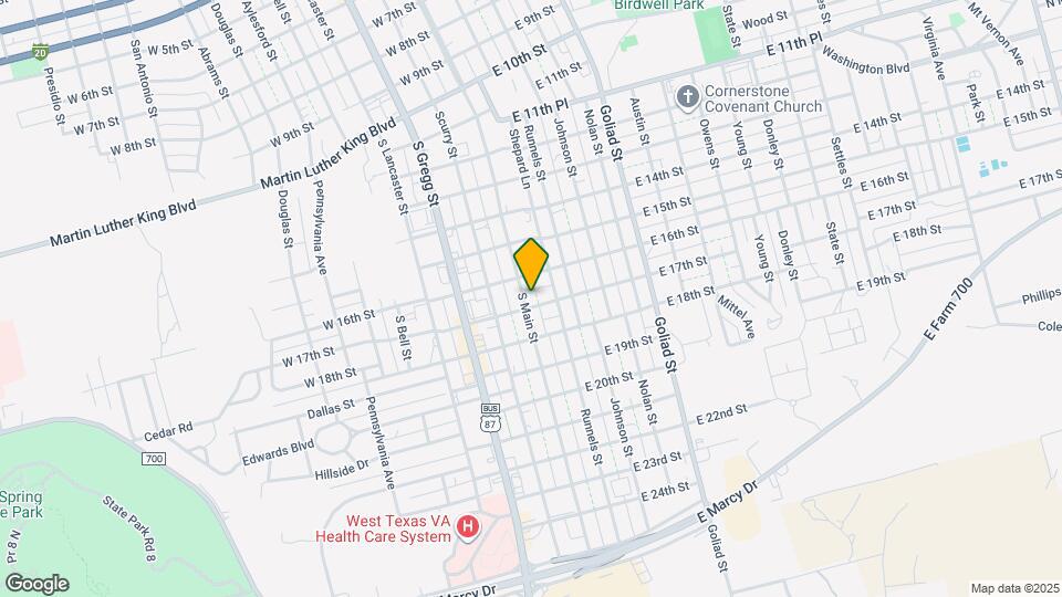 1609 S Main St Map and Location Details