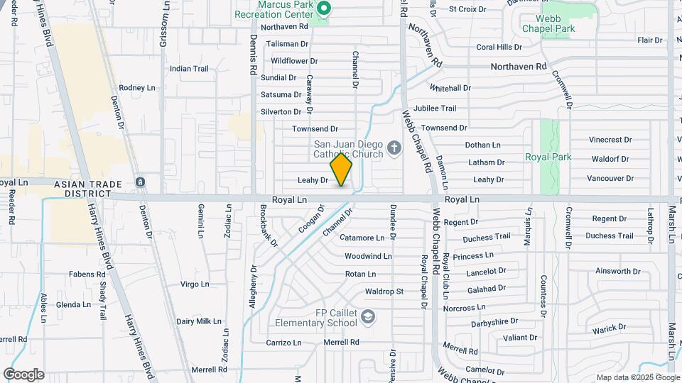 3027 Royal Ln Map and Location Details