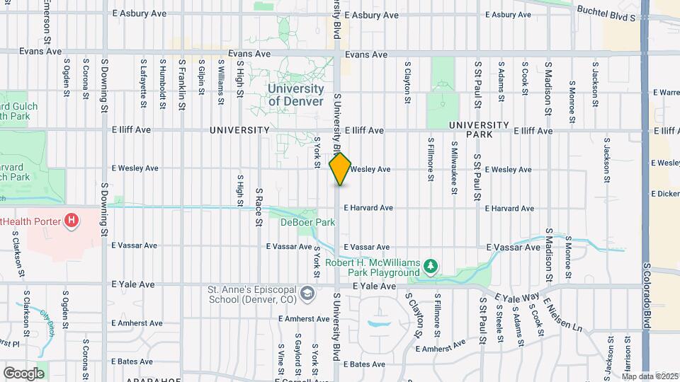 2450 S University Blvd Map and Location Details