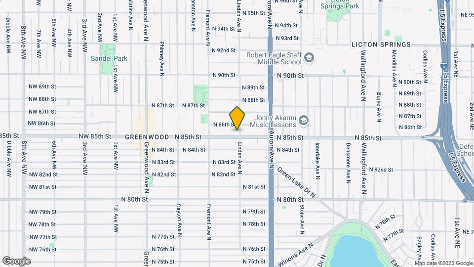 8507 Linden Ave Mapa y Detalles de la Ubicación