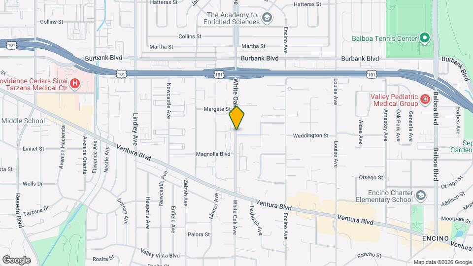 5315 White Oak Ave Map and Location Details