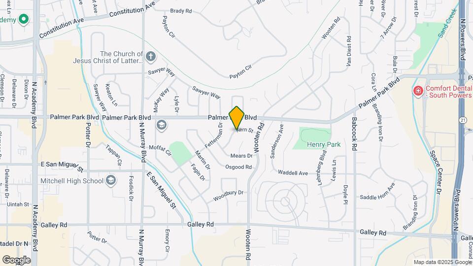 1327 Kern St Map and Location Details