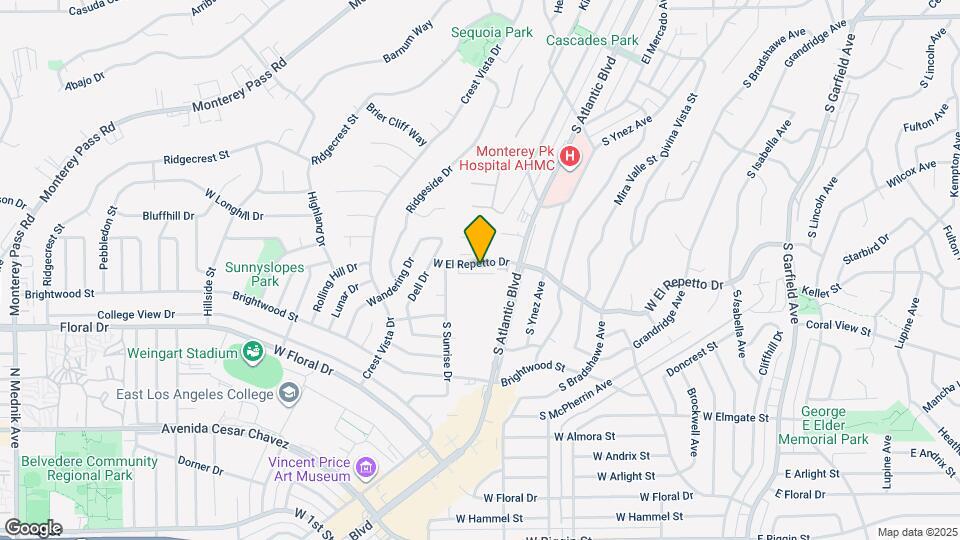 858 W El Repetto Dr Map and Location Details