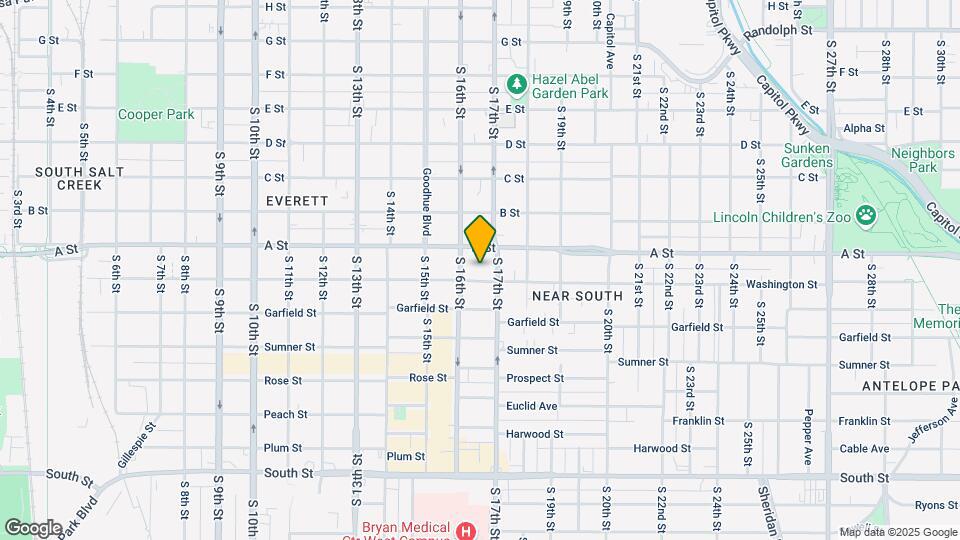 1626 Washington St Map and Location Details