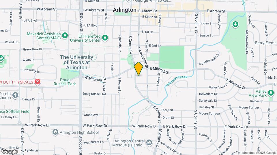 1001 S Center St Map and Location Details