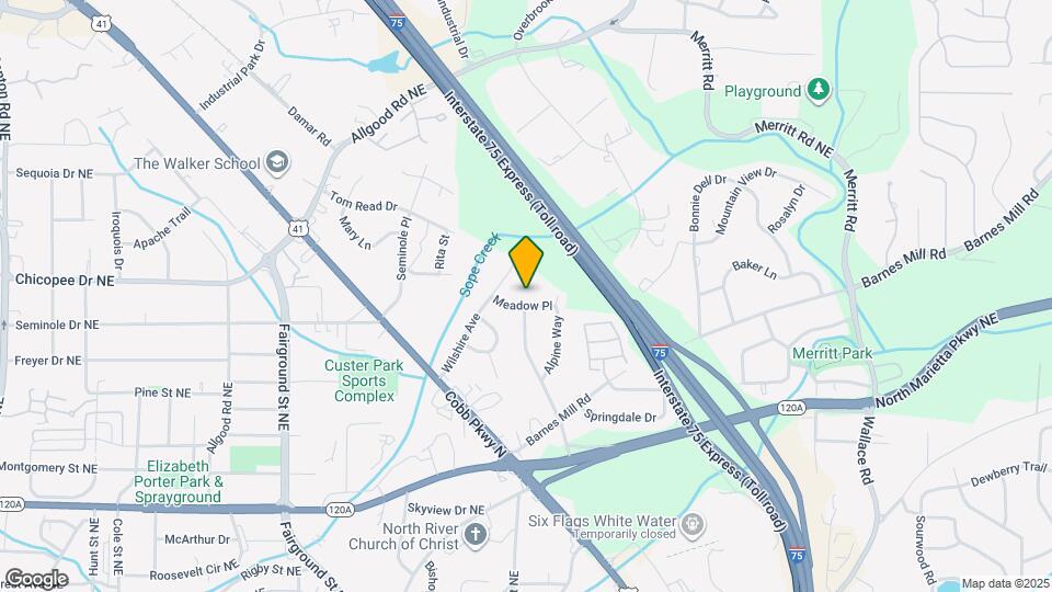 843 Meadow Pl Map and Location Details