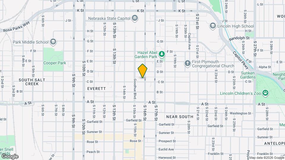 1544 C St, Unit 2 Upper Map and Location Details