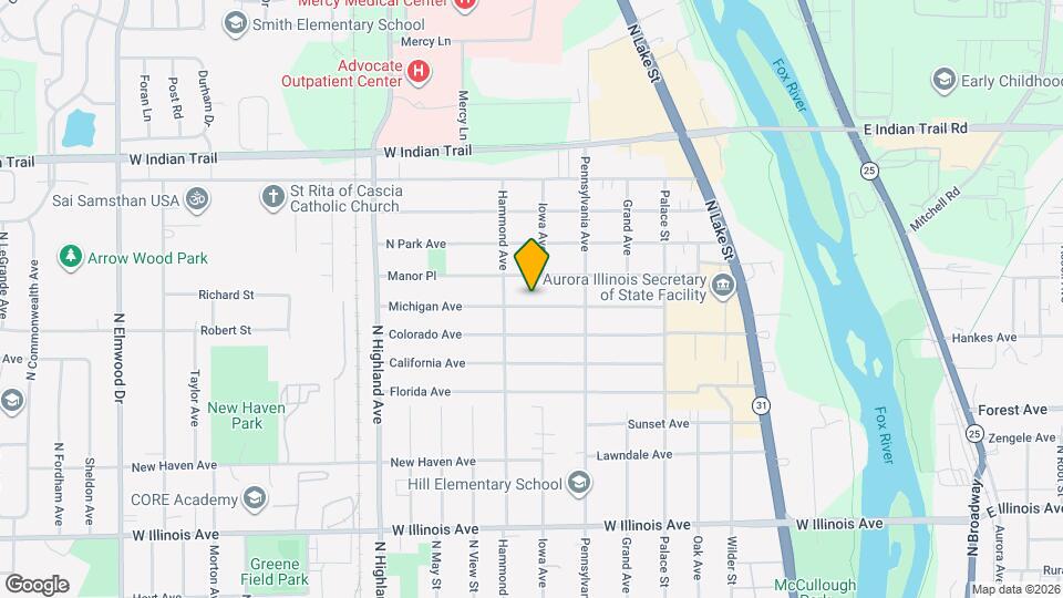 403 Michigan Ave Map and Location Details