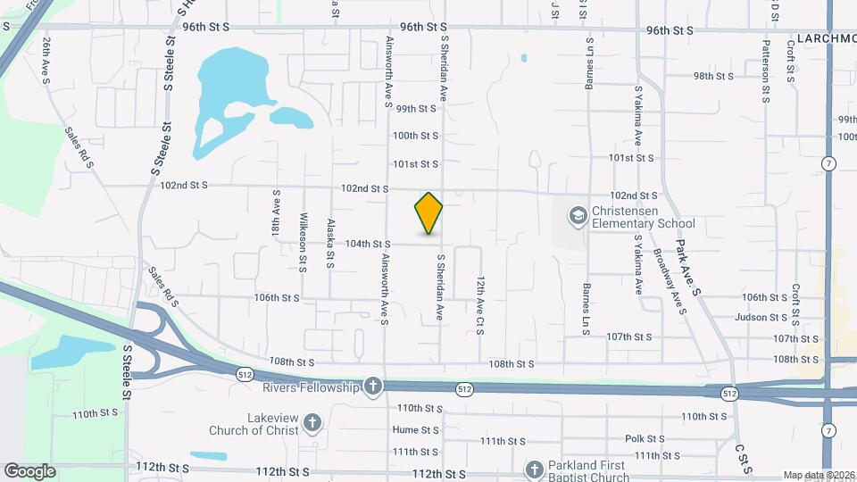 1407 104th St S Map and Location Details