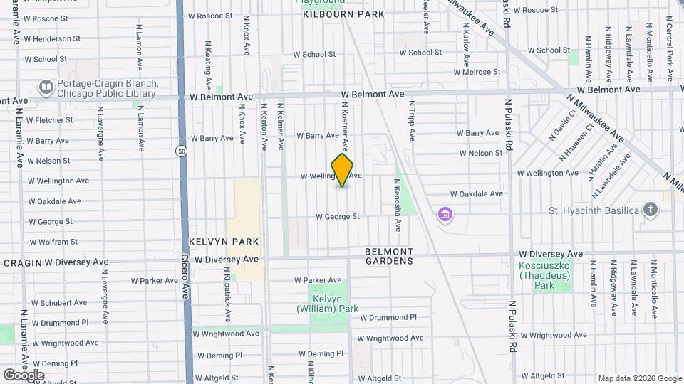 2936 N Kostner Ave Map and Location Details